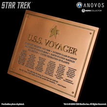 Load image into Gallery viewer, STAR TREK™: VOYAGER U.S.S. Voyager NCC-74656 Collectible Dedication Plaque Replica (Reservation)
